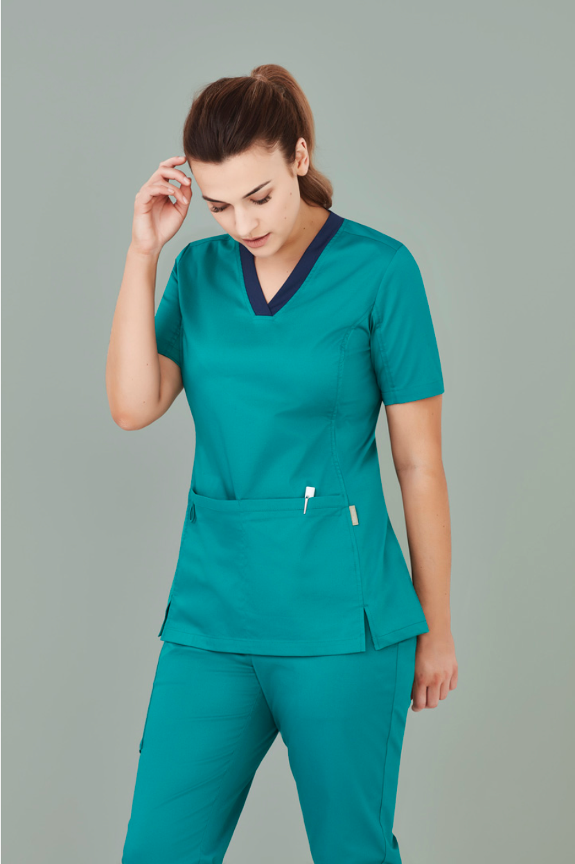 Womens Riley V-Neck Scrub Top