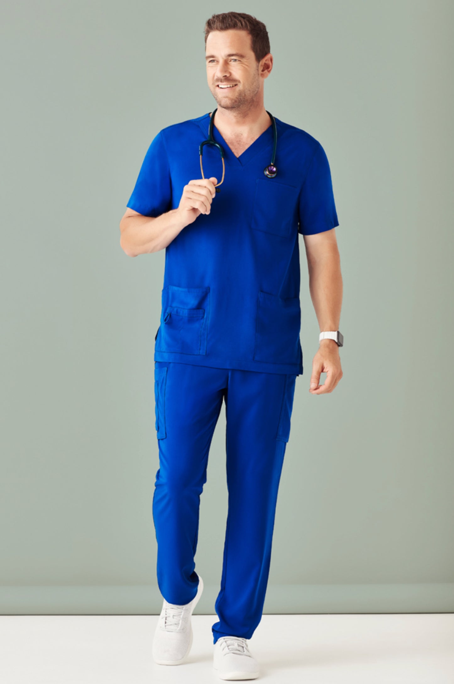Mens Multi-Pocket Scrub Pant